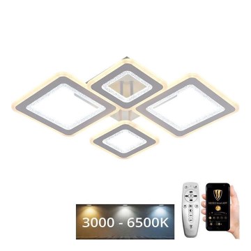 LED Dimmelhető felületre szerelhető csillár LED/95W/230V 3000-6500K + távirányítás