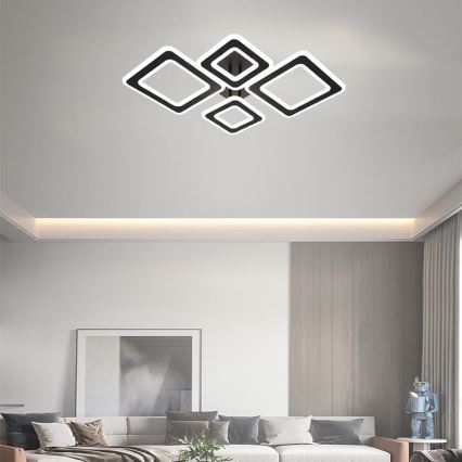 LED Dimmelhető felületre szerelhető csillár LED/95W/230V 3000-6500K + távirányítás