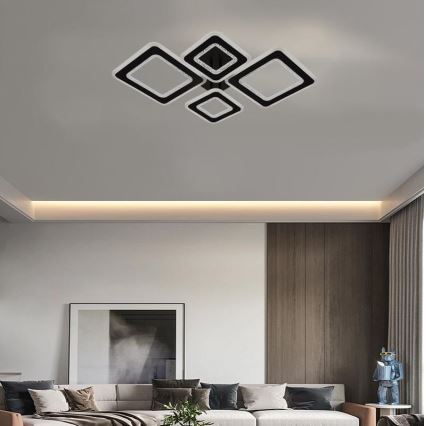 LED Dimmelhető felületre szerelhető csillár LED/95W/230V 3000-6500K + távirányítás