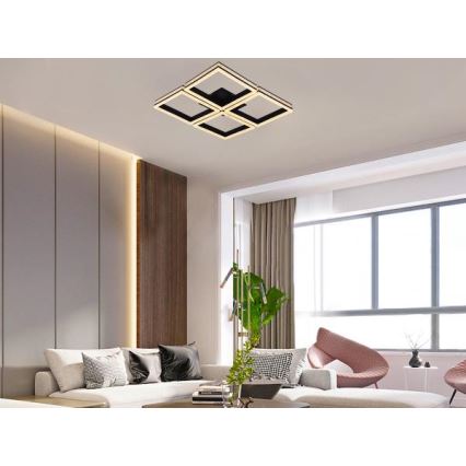LED dimmelhető felületre szerelt csillár LED/215W/230V 3000-6500K + távirányító