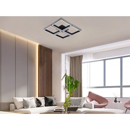 LED dimmelhető felületre szerelt csillár LED/215W/230V 3000-6500K + távirányító