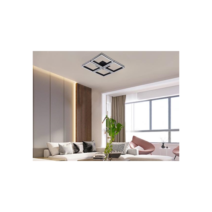 LED dimmelhető felületre szerelt csillár LED/215W/230V 3000-6500K + távirányító