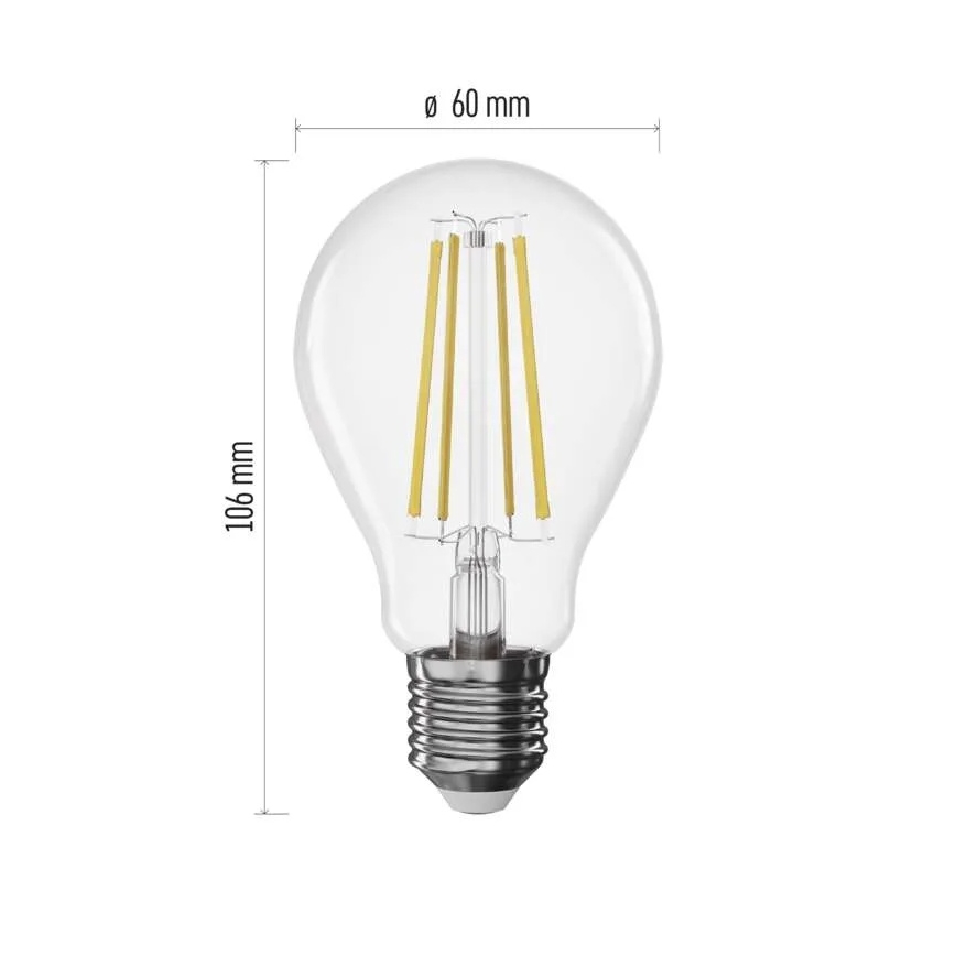 LED dimmelhető FILAMENT A60 izzó E27/7,5W/230V 2700K