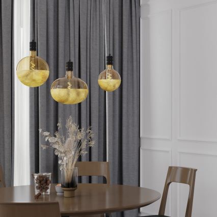 LED dimmelhető filament izzó, aranyszínű tetejű, FILAMENT G200, E27, 4W, 230V, 1800K, CRI 90