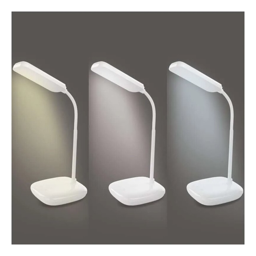 LED Dimmelhető flexibilis asztali lámpa LED/12W/230V 3000K/4000K/6500K fehér