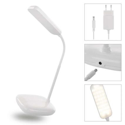 LED Dimmelhető flexibilis asztali lámpa LED/12W/230V 3000K/4000K/6500K fehér