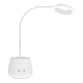LED Dimmelhető flexibilis újratölthető asztali lámpa LUSIA LED/5W/5V 3000/4000K 1200 mAh fehér