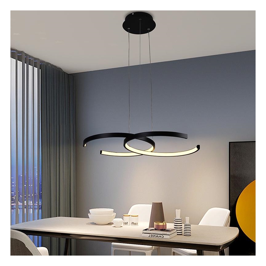 LED Fényerőszabályzós csillár kábellel LED/50W/230V 3000-6500K + távirányító