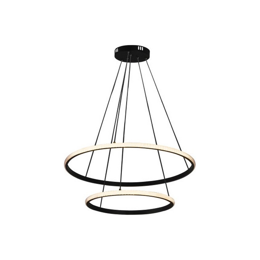 LED dimmelhető kábelre függesztett csillár LED/55W/230V 3000-6500K átm. 60 cm + távirányító