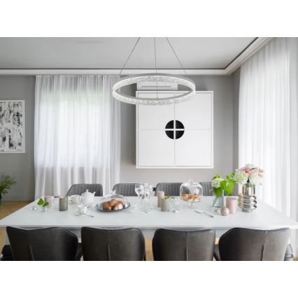 LED dimmelhető kábeles csillár ALIANZ LED/60W/230V 3000-6000K Ø 80 cm + távirányító