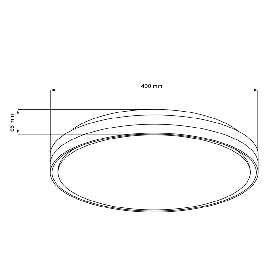 LED Dimmelhető fürdőszobai lámpa CASSANDRA LED/72W/230V átm. 49 cm 3000-6000K IP44 + távirányítás