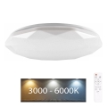 LED dimmelhető fürdőszobai lámpa GALAXY LED/72W/230V átm. 49 cm 3000-6000K IP44 + távirányítás