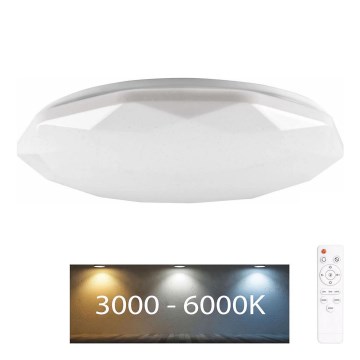 LED dimmelhető fürdőszobai lámpa GALAXY LED/72W/230V átm. 49 cm 3000-6000K IP44 + távirányítás