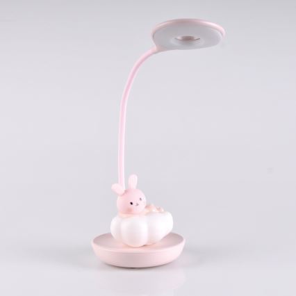 LED Dimmelhető gyermek asztali lámpa RABBIT LED/2,5W/230V rózsaszín