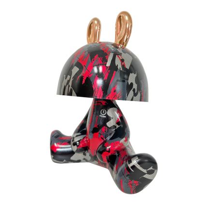 LED Dimmelhető gyermek érintős kislámpa FANCY LED/2,5W/3,7V 1200 mAh fekete/piros