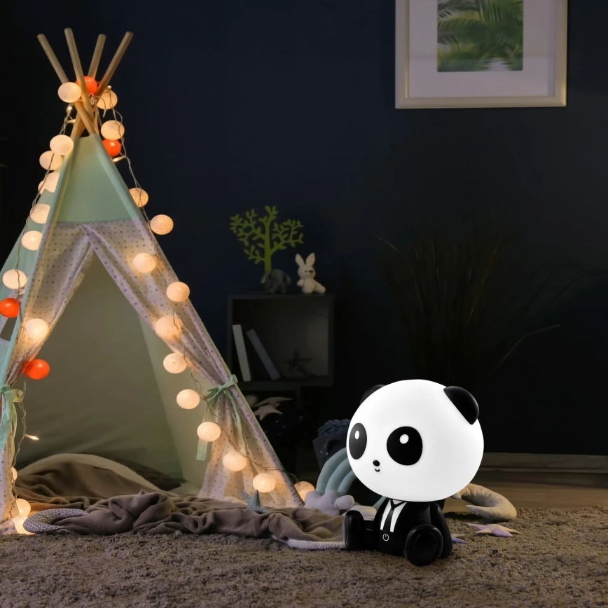 LED Dimmelhető gyermek érintős lámpa PANDA LED/2,5W/3,7V 1200 mAh
