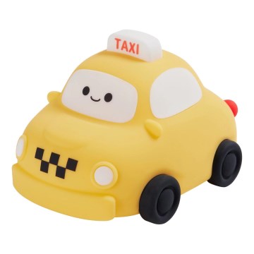 LED Dimmelhető gyermek érintős lámpa TAXI LED/1W/5V USB 1200 mAh taxi sárga