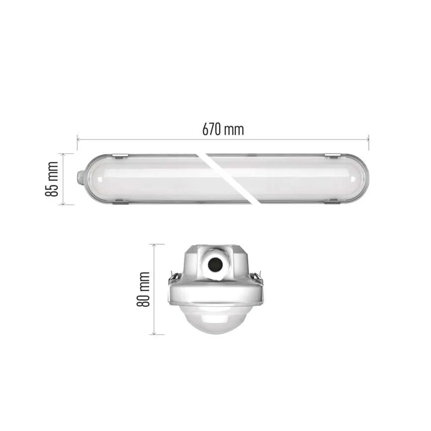 LED Dimmelhető ipari lámpa MISTY LED/10/13/16/18W/230V 4000/6500K IP66