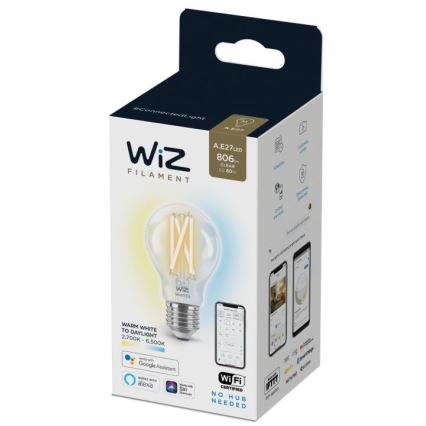 LED Dimmelhető izzó FILAMENT A60 E27/6,7W/230V 2700-6500K CRI 90 Wi-Fi - WiZ