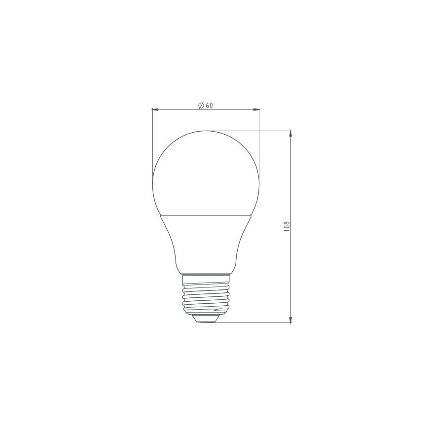 LED Dimmelhető izzó A60 E27/8W/230V 2700K CRI90 IP50