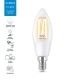 LED Dimmelhető izzó FILAMENT C35 E14/4,9W/230V 2700-6500K CRI 90 Wi-Fi - WiZ