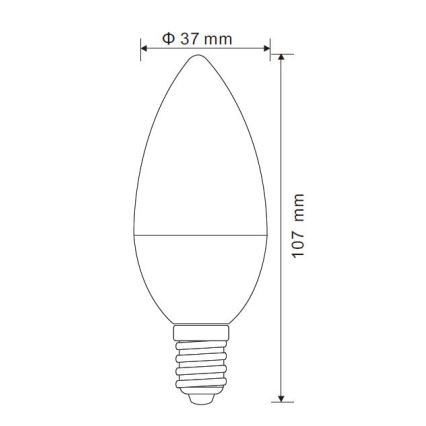 LED Dimmelhető izzó E14/5W/230V 3000K - Globo