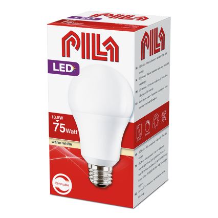 LED Dimmelhető izzó E27/10W/230V 2700K - Philips Pila