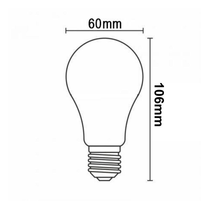 LED Dimmelhető izzó FILAMENT A60 E27/7,5W/230V 4000K