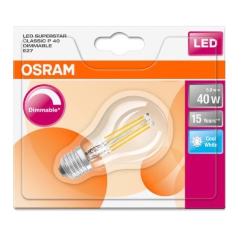 LED Dimmelhető izzó FILAMENT E27/5W/230V - Osram