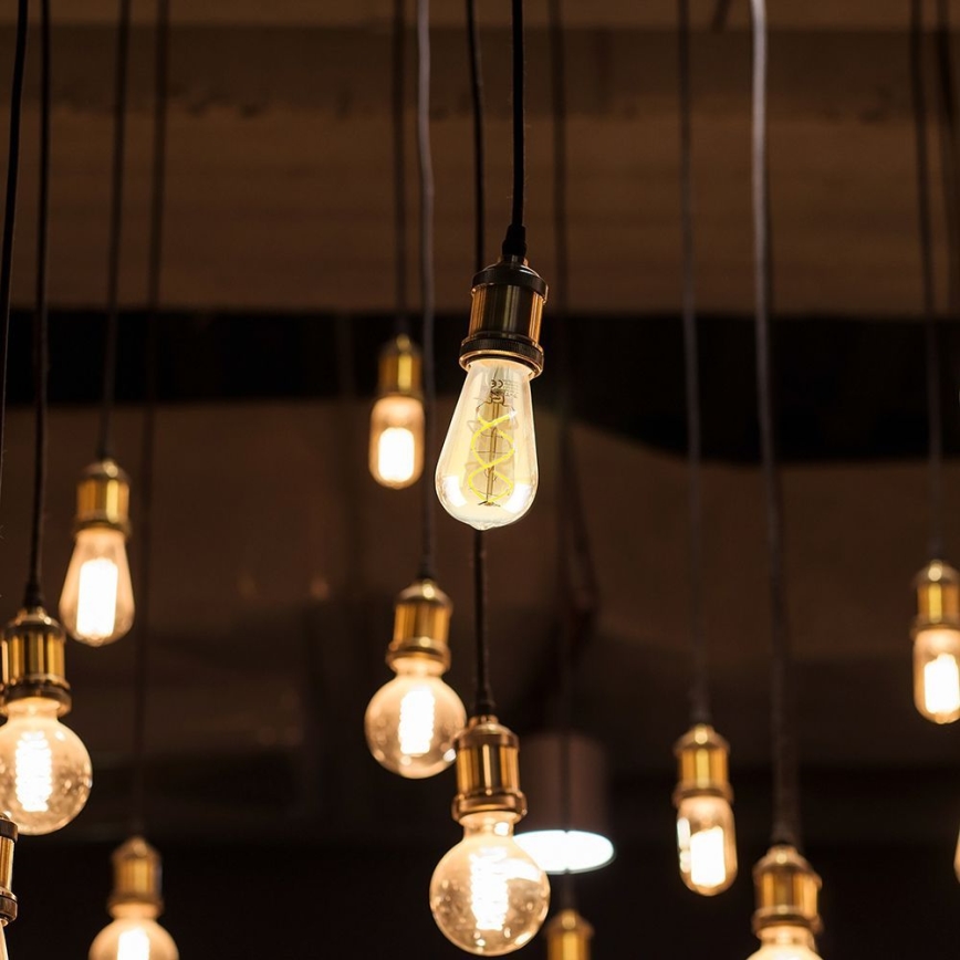 LED Dimmelhető izzó FILAMENT ST64 E27/4,8W/230V 1800K