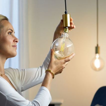 LED Dimmelhető izzó FILAMENT G125 E27/7W/230V 2700-6500K CRI 90 Wi-Fi - WiZ