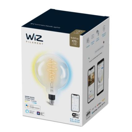 LED Dimmelhető izzó FILAMENT G200 E27/6,5W/230V 2700-6500K CRI 90 Wi-Fi - WiZ