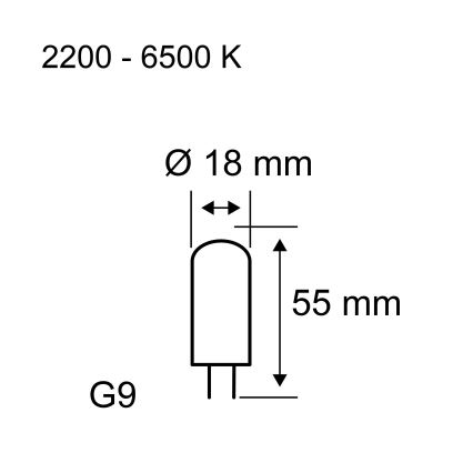 LED dimmelhető izzó G9/4W/230V 2200-6500K - Paulmann 28820
