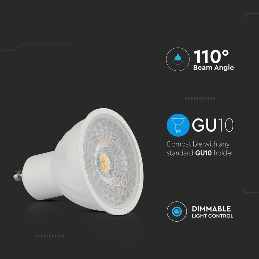 LED Dimmelhető izzó GU10/6W/230V 3000K 110°