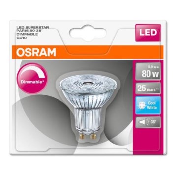 LED Dimmelhető izzó GU10/8W/230V 4000K - Osram