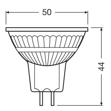 LED dimmelhető izzó GU5,3/3,4W/12V 2700K CRI 90 - Osram