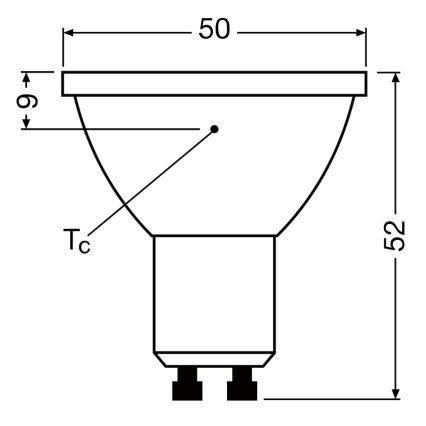 LED Dimmelhető izzó PAR16 GU10/3,7W/230V 4000K CRI 90 - Osram