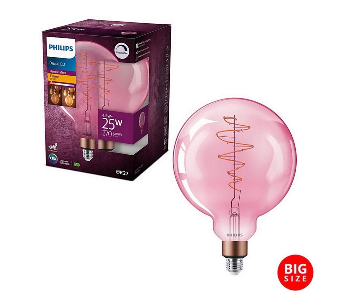 LED Dimmelhető izzó Philips DECO G200 E27/4,5W/230V 1800K 8719514269576