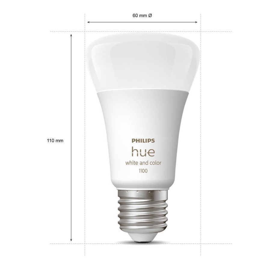 LED dimmelhető izzó Philips Hue White And Color Ambiance A60 E27/9W/230V 2000-6500K