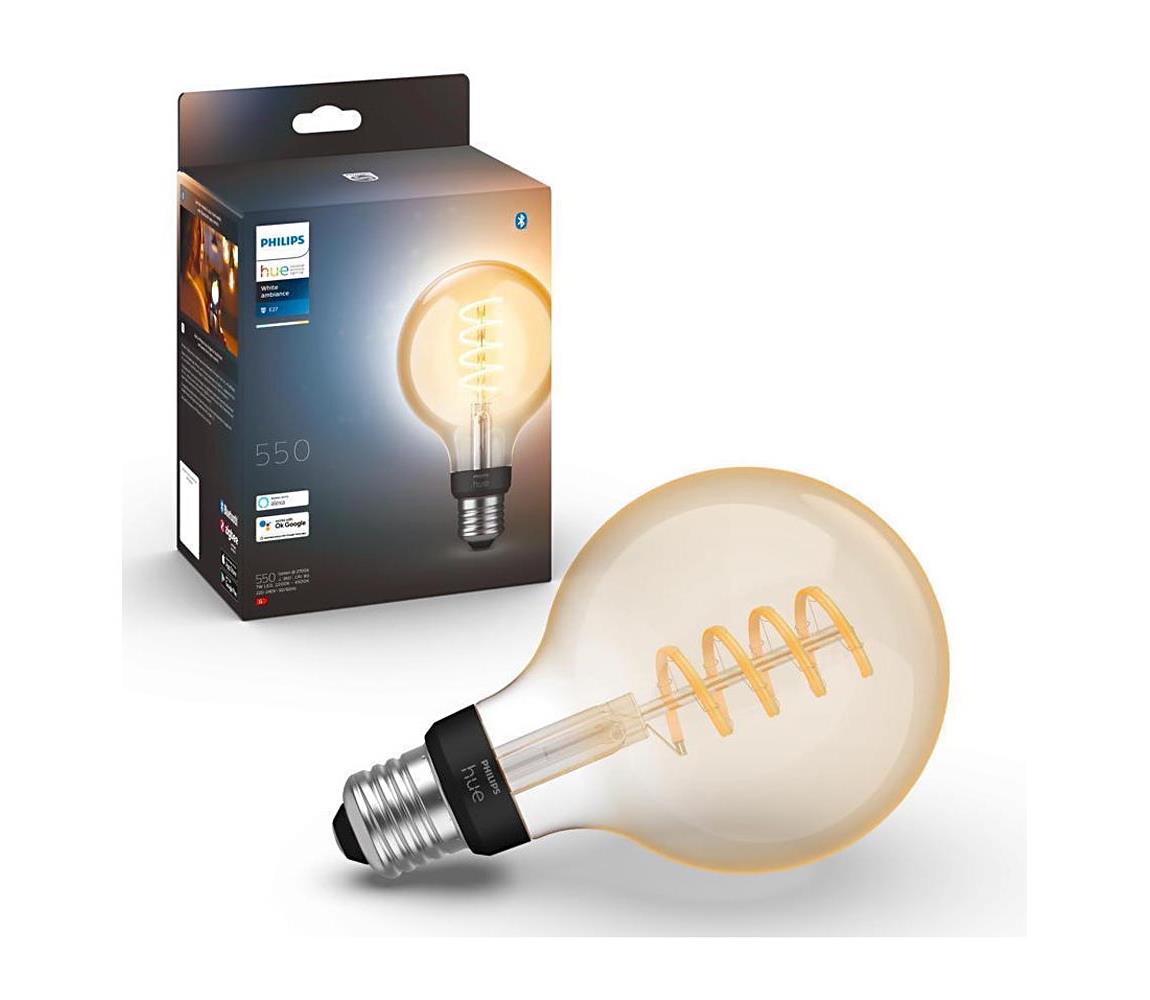 LED Dimmelhető izzó Philips Hue WHITE AMBIANCE G93 E27/7W/230V 2200