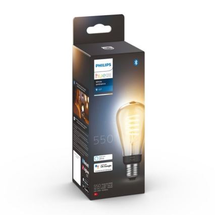 LED Dimmelhető izzó Philips Hue WHITE AMBIANCE ST64 E27/7W/230V 2200-4500K