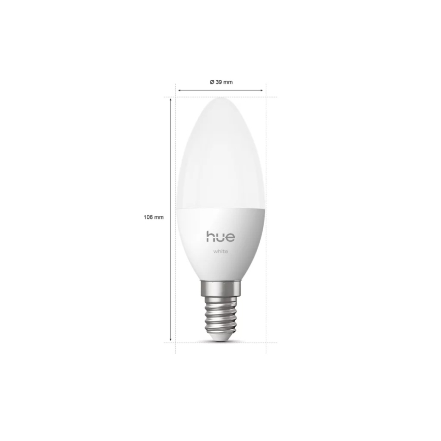 LED dimmelhető izzó Philips Hue White B39 E14/3,9W/230V 2700K