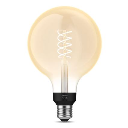 LED Dimmelhető izzó Philips Hue WHITE FILAMENT G125 E27/7W/230V 2100K
