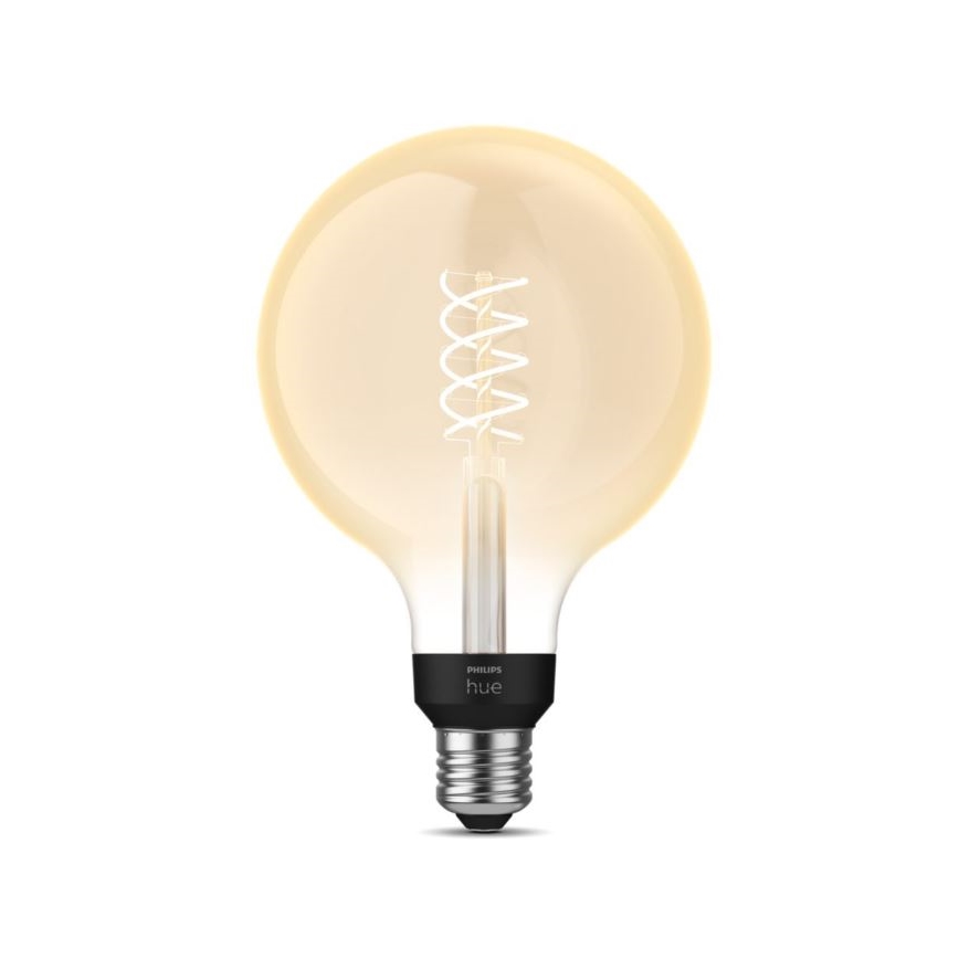 LED Dimmelhető izzó Philips Hue WHITE FILAMENT G125 E27/7W/230V 2100K