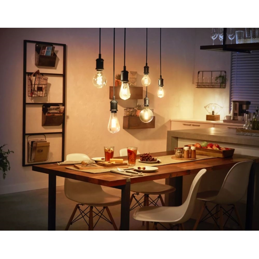 LED Dimmelhető izzó Philips Hue WHITE FILAMENT ST64 E27/7W/230V 2100K
