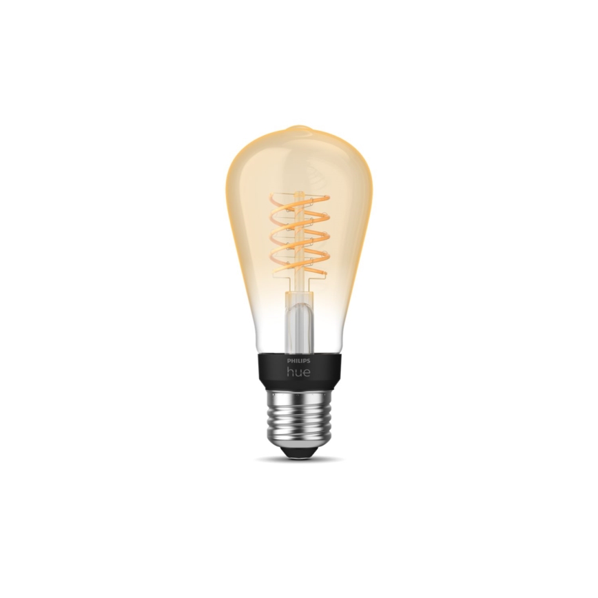 LED Dimmelhető izzó Philips Hue WHITE FILAMENT ST64 E27/7W/230V 2100K
