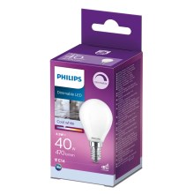 LED Dimmelhető izzó Philips P45 E14/4,5W/230V 4000K