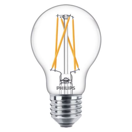 LED Dimmelhető izzó Philips Warm Glow E27/6,7W/230V 2200K-2700K CRI 90