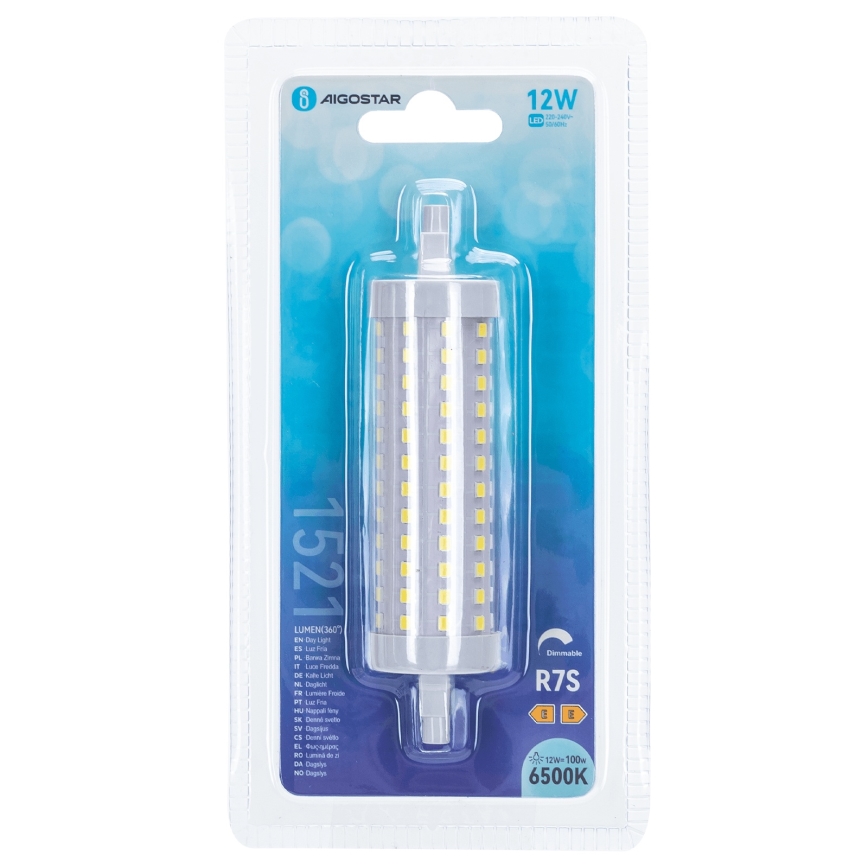 LED Dimmelhető izzó R7s/12W/230V 6500K - Aigostar