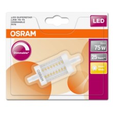 LED Dimmelhető izzó R7s/8W/230V 2700K - Osram 78 mm